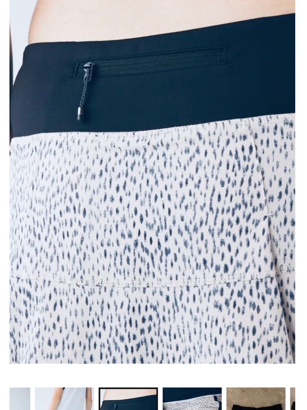 lululemon athletica Pace Rival Skort Dottie Dash pattern with built-in shorts - Picture 5 of 11